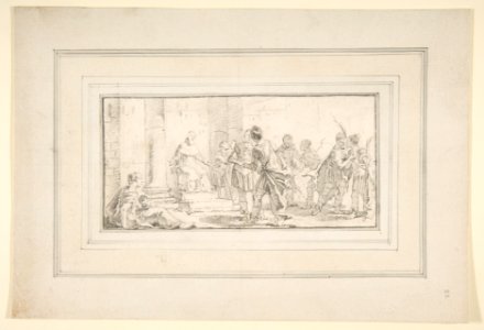 Illustration for a Book- Scene of Peacemaking MET DP812099