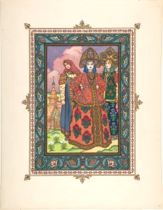 Illustration for "La Belle Vassilissa" -The Stepmother and Step Sisters- MET DP804765