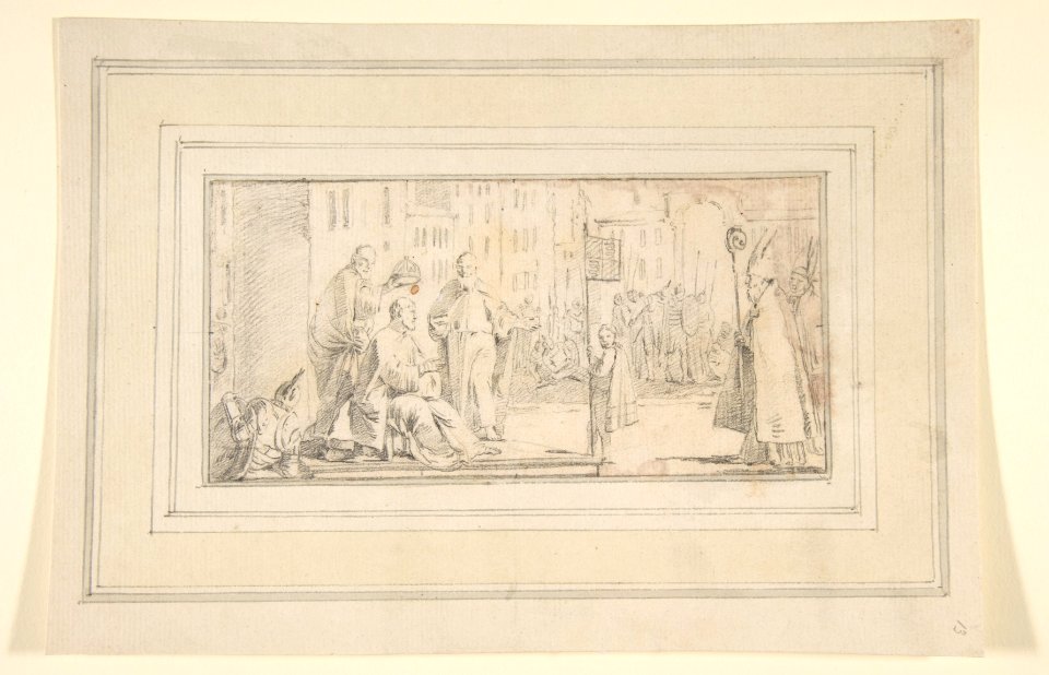 Illustration for a Book- Coronation of an Emperor (?) MET DP812102