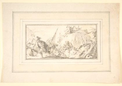 Illustration for a Book- Scene of Combat MET DP812000