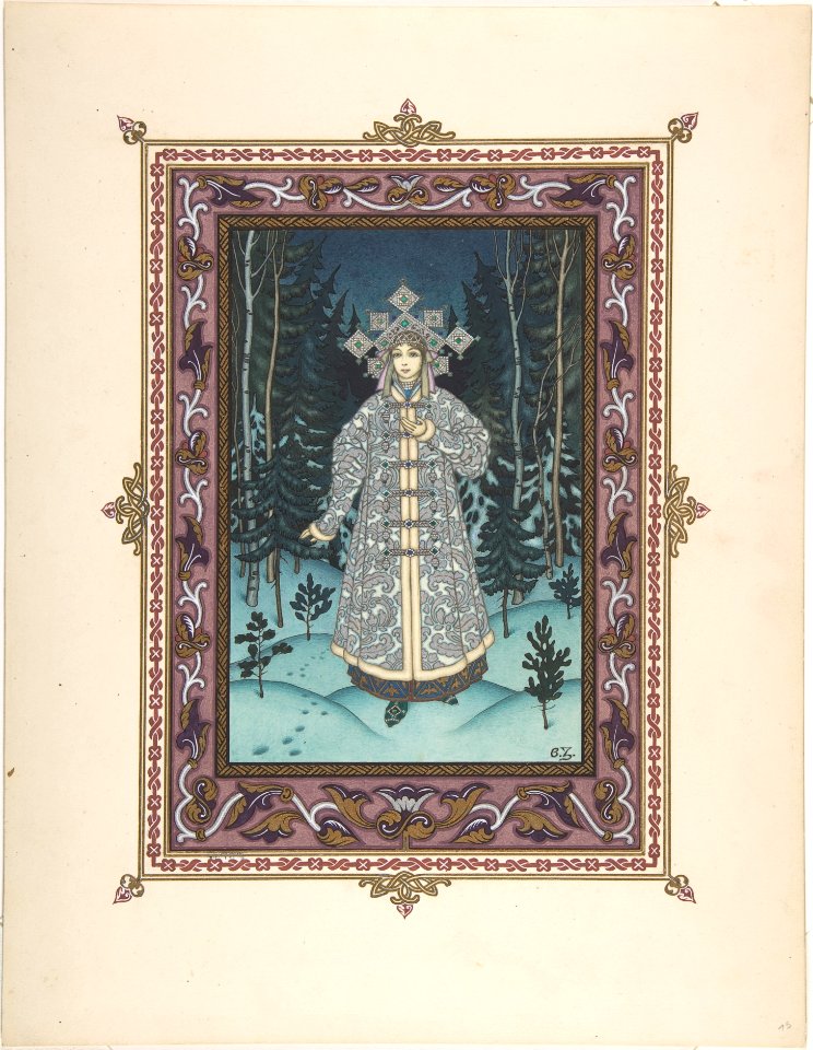 Illustration for "Snegurochka" -Snegurochka in the forest- MET DP804764