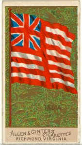 India, from Flags of All Nations, Series 2 (N10) for Allen & Ginter Cigarettes Brands MET DP841379
