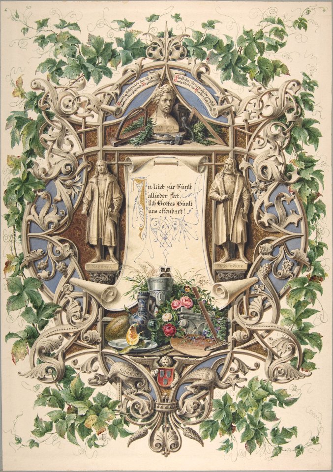Homage from Bavarian artists to King Ludwig I MET DP806824