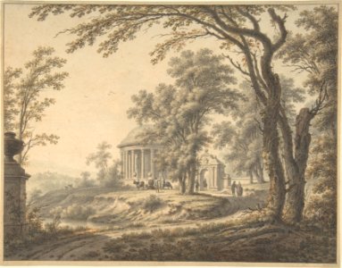 Idyllic Landscape with Temple MET DP803857