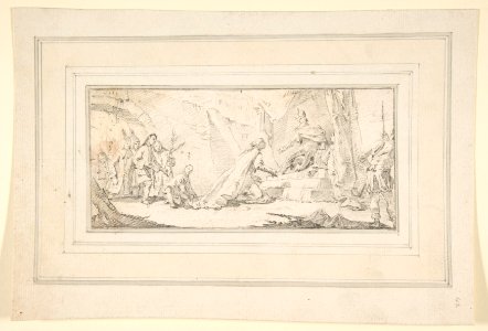 Illustration for a Book- Supplicants Imploring an Emperor for Peace MET DP811984