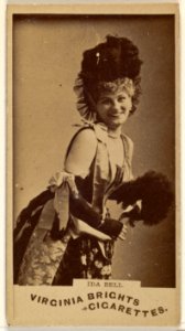 Ida Bell, from the Actors and Actresses series (N45, Type 1) for Virginia Brights Cigarettes MET DP830414