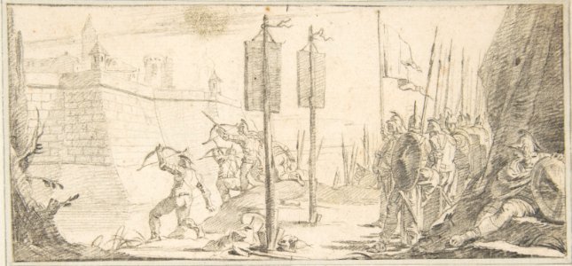Illustration for a Book- Siege of a City MET DP812573