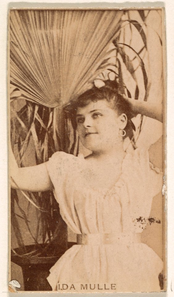 Ida Mulle, from the Actresses series (N245) issued by Kinney Brothers to promote Sweet Caporal Cigarettes MET DP859182