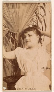 Ida Mulle, from the Actresses series (N245) issued by Kinney Brothers to promote Sweet Caporal Cigarettes MET DP859182