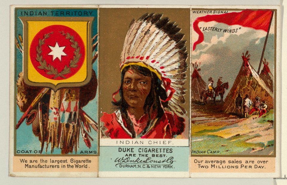 Indian Chief, from "Governors, Arms, Etc." series (N133-2), issued by Duke Sons & Co. MET DP865533