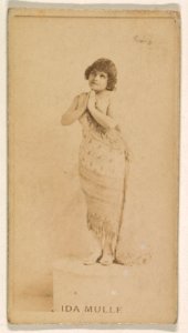 Ida Mulle, from the Actresses series (N245) issued by Kinney Brothers to promote Sweet Caporal Cigarettes MET DP859185