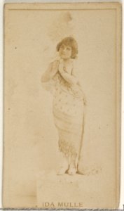 Ida Mulle, from the Actors and Actresses series (N45, Type 8) for Virginia Brights Cigarettes MET DP831576