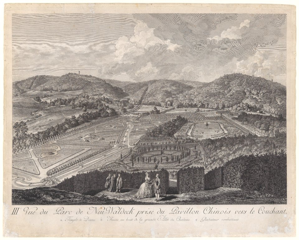 IIIe Vue du Parc de Neu-Waldeck prise du Pavillon Chinois vers le Couchant, from Views of the Park and Gardens of Marshal Count de Lacy at Neu-waldegg MET DP222166