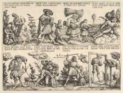 Illustrations to Proverbs 10- 4-7 MET DP835390