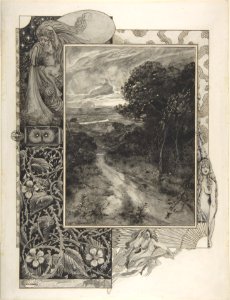 Illustration of a Landscape with a Thorn Border MET DP804664
