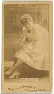 Ida Mulle, from the Actors and Actresses series (N45, Type 1) for Virginia Brights Cigarettes MET DP829935
