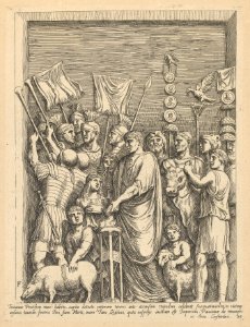 Icones et segmenta illvstriuvm e marmore tabvlarvm qvae Romae adhvc extant a Francisco Perrier, delineata incisa et ad antiqvam formam lapideis exemplaribvs passim collapsis restitvta MET DP-14440-002