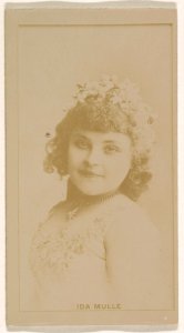 Ida Mulle, from the Actresses series (N245) issued by Kinney Brothers to promote Sweet Caporal Cigarettes MET DP859184