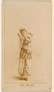 Ida Mulle, from the Actresses series (N245) issued by Kinney Brothers to promote Sweet Caporal Cigarettes MET DP859181