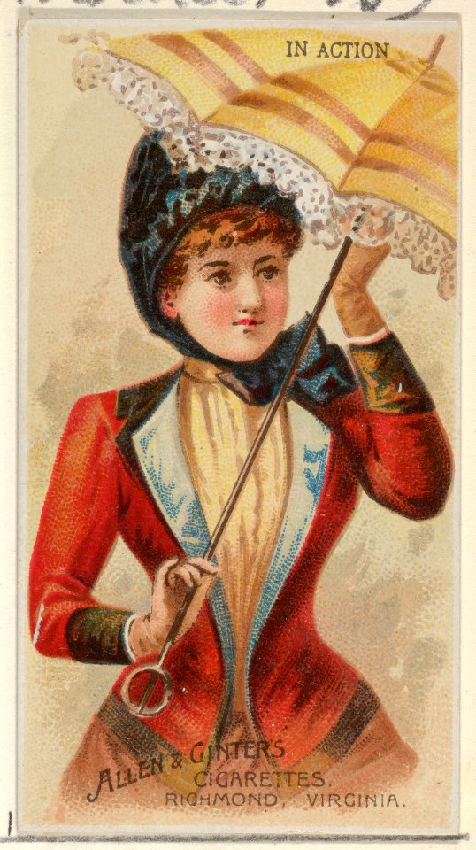 In Action, from the Parasol Drills series (N18) for Allen & Ginter Cigarettes Brands MET DP834954