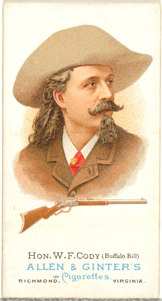 Hon. William Frederick Cody (Buffalo Bill), Rifle Shooter, from World's Champions, Series 1 (N28) for Allen & Ginter Cigarettes MET DP827432