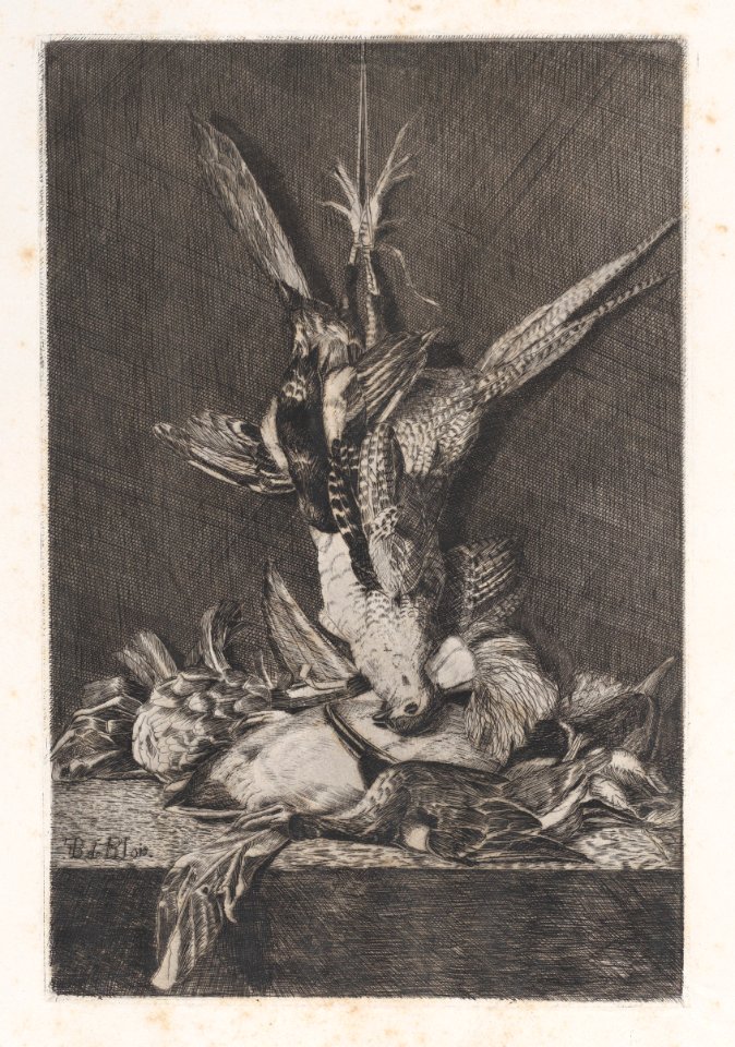 Hunting trophy with game birds and artichoke Met DP887943