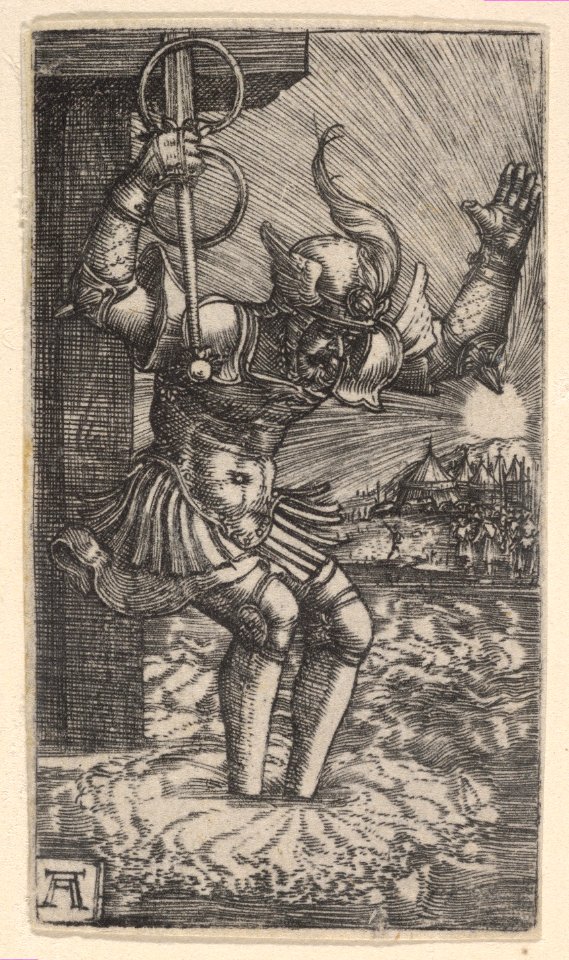 Horatius Cocles Leaping into the Tiber MET DP833088