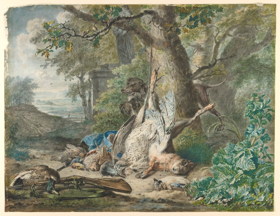 Hunting Still Life in a Forest MET DP842160