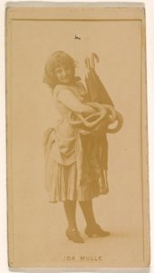 Ida Mulle, from the Actresses series (N245) issued by Kinney Brothers to promote Sweet Caporal Cigarettes MET DP859183