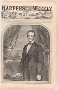 Hon. Abraham Lincoln, born in Kentucky, February 12, 1809 (Harper's Weekly, Vol. IV) MET DP875205