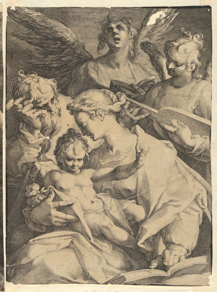 Holy Family and Two Music-Making Angels MET DP836540