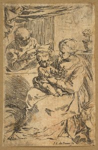 Holy Family with a rosary MET DP815097