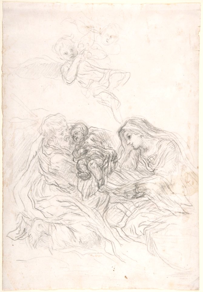 Holy Family with Two Flying Angels. MET DP809760