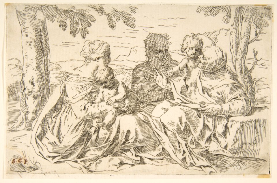 Holy Family with Saint Elizabeth and Saint John the Baptist MET DP815088