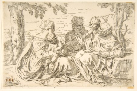 Holy Family with Saint Elizabeth and Saint John the Baptist MET DP815088