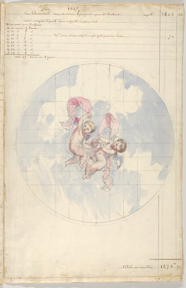 Interior Decorator’s Account Book of Hours Spent MET DP835397