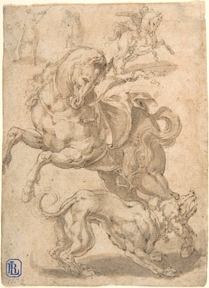 Horses and Dog MET DP801486