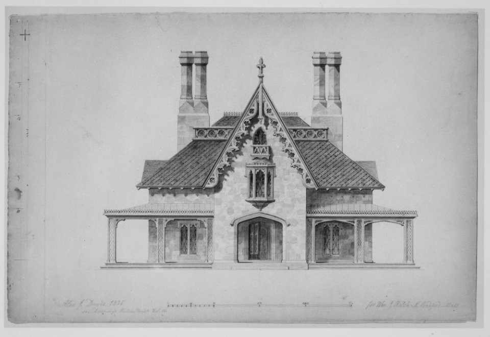 House for William J. Rotch, New Bedford, Massachusetts (front elevation) MET MM6355