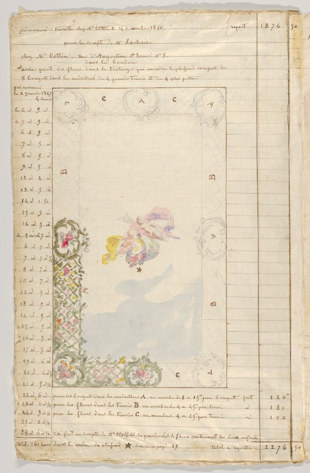 Interior Decorator’s Account Book of Hours Spent MET DP835404