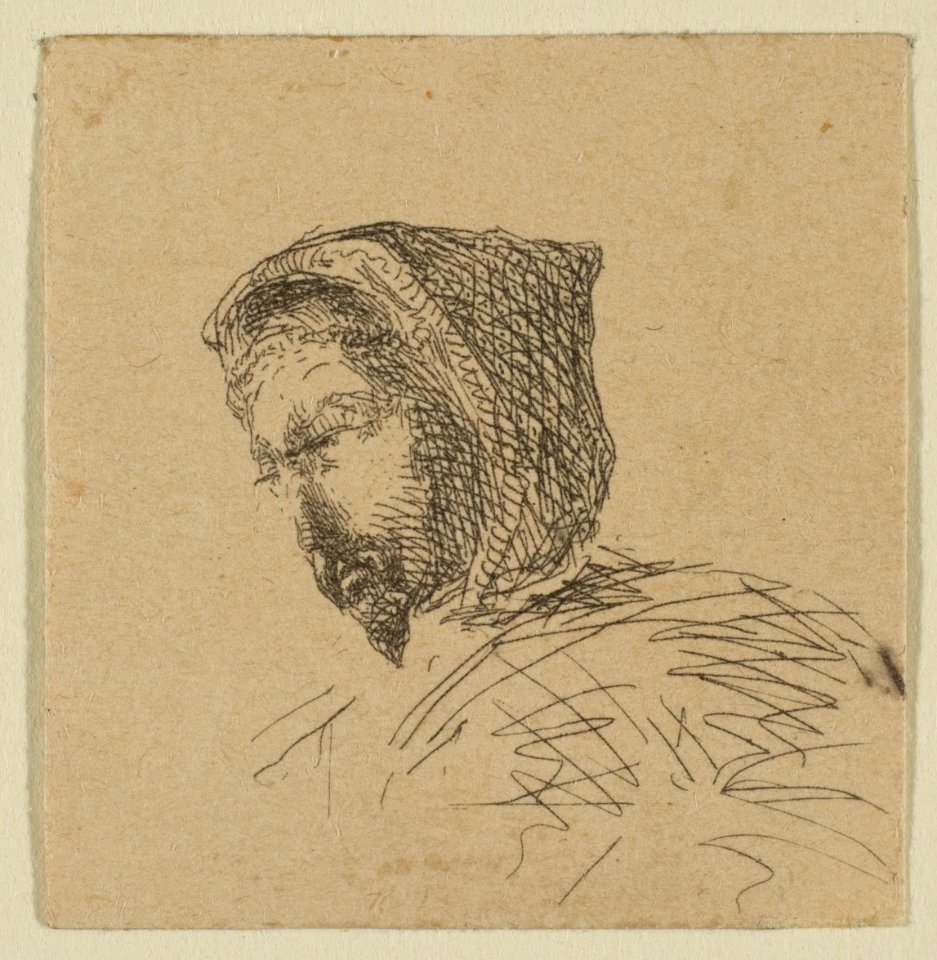Hooded Male Head (from Sketches on The Coast Survey Plate) MET DP814848