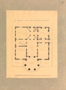 House for Henry Whitney, New Haven, Connecticut (plan) MET DP307221