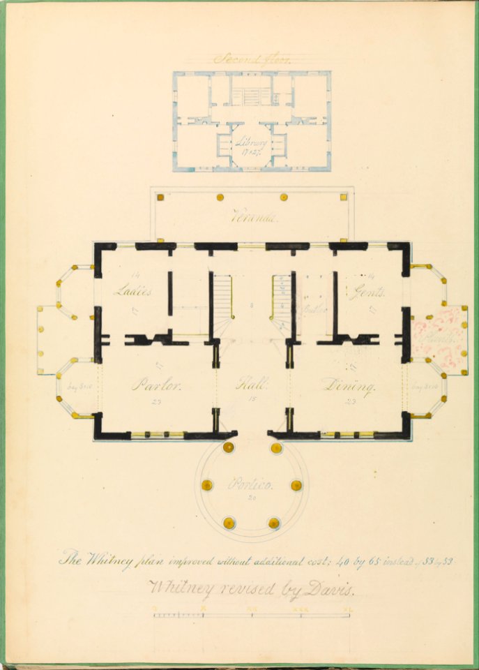 House for Henry Whitney, New Haven, Connecticut (revised plan) MET DP307222