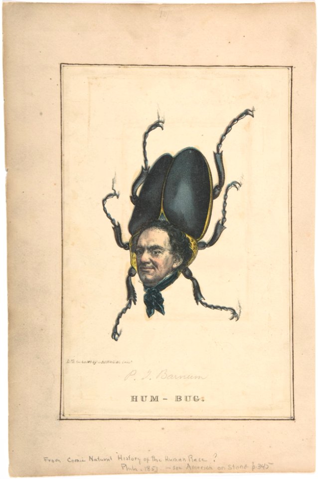 Hum-Bug (P. T. Barnum), from the Comic Natural History of the Human Race MET DP808187