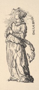 Hope (Hoffnung), from The Seven Virtues, in Holzschnitte alter Meister gedruckt von den Originalstöcken der Sammlung Derschau im besitz des Staatlichen Kupferstich-kabinetts zu Berlin MET DP834012