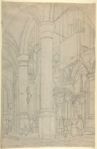 Interior of the New Church in Delft with the Tomb of William the Silent MET DP801036