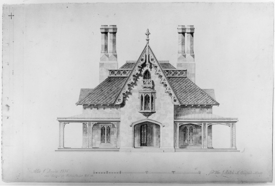 House for William J. Rotch, New Bedford, Massachusetts (front elevation) MET 264699