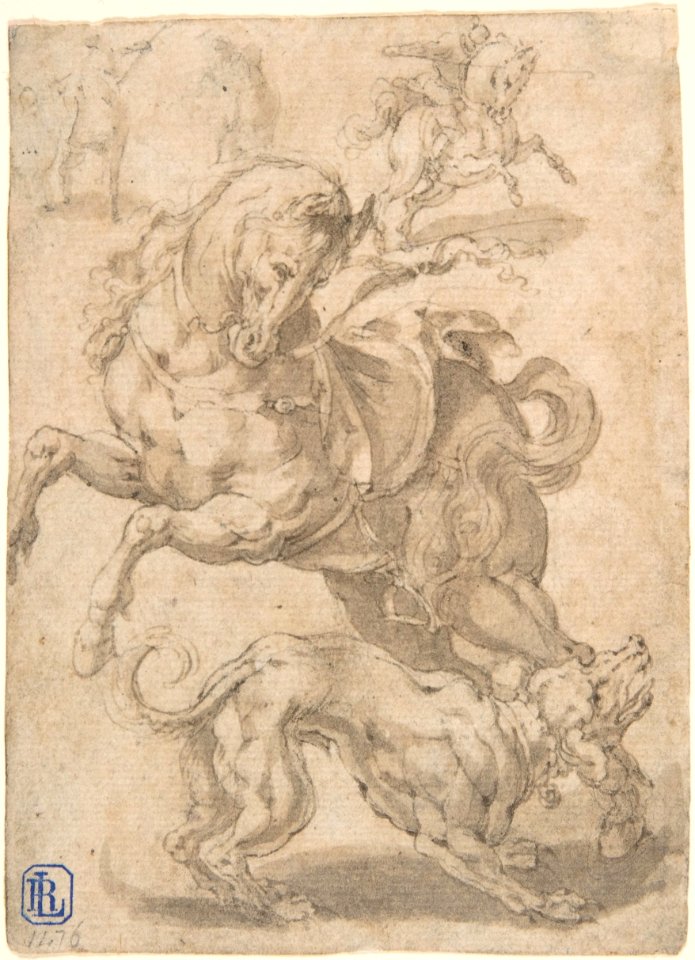Horses and Dog MET DP801485