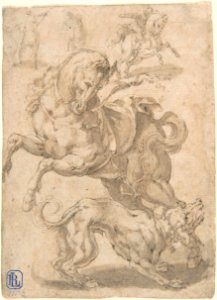 Horses and Dog MET DP801485