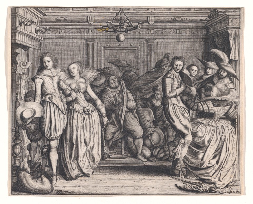 Interior with Dancing Couples and Musicians MET DP871798