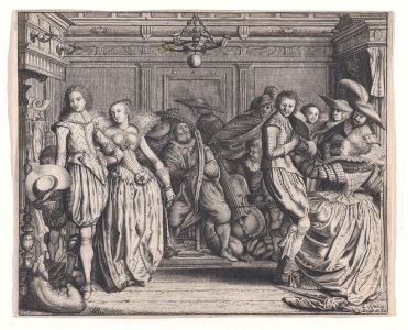 Interior with Dancing Couples and Musicians MET DP871798